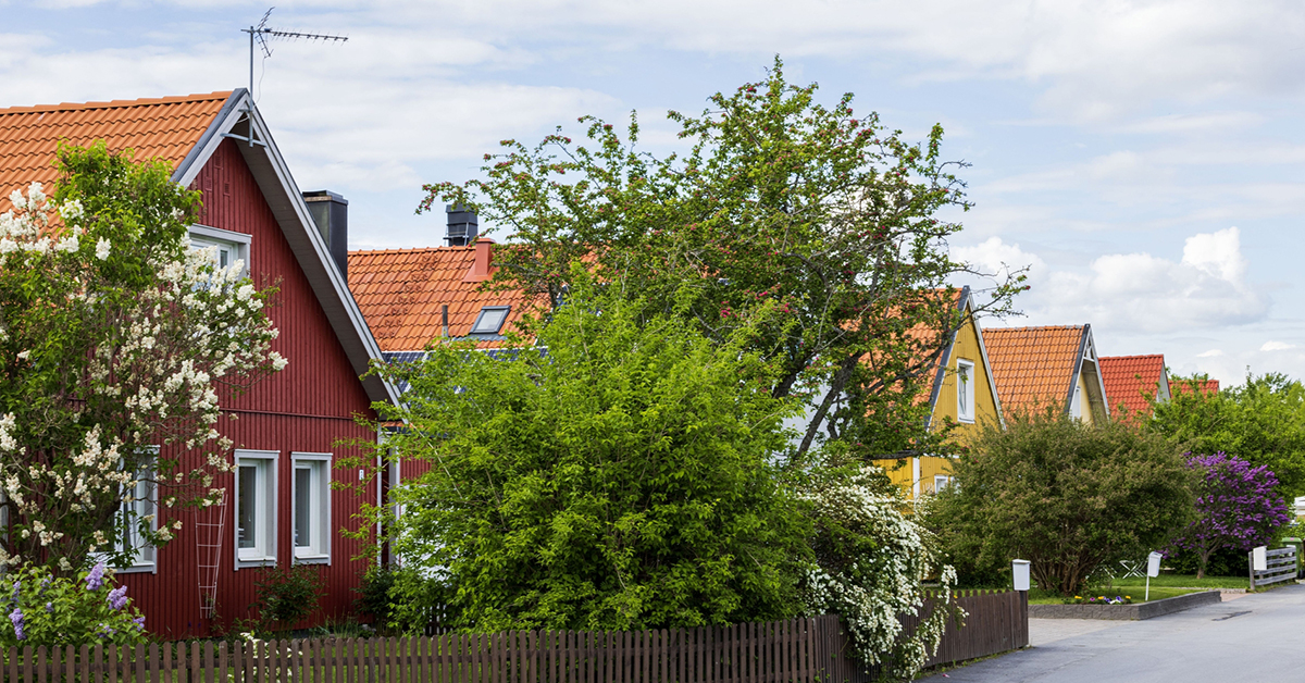 Gate i boligfelt